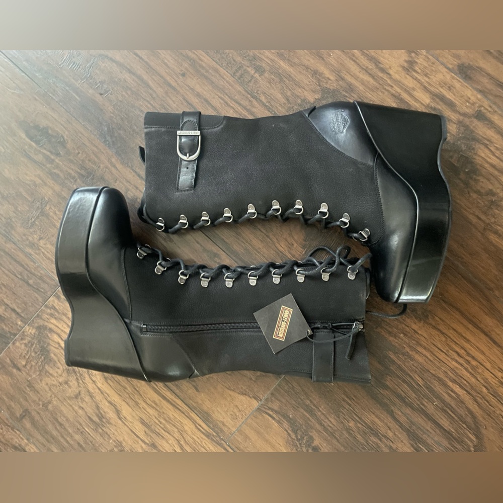 Harley-Davidson wedge Lace-Up boots